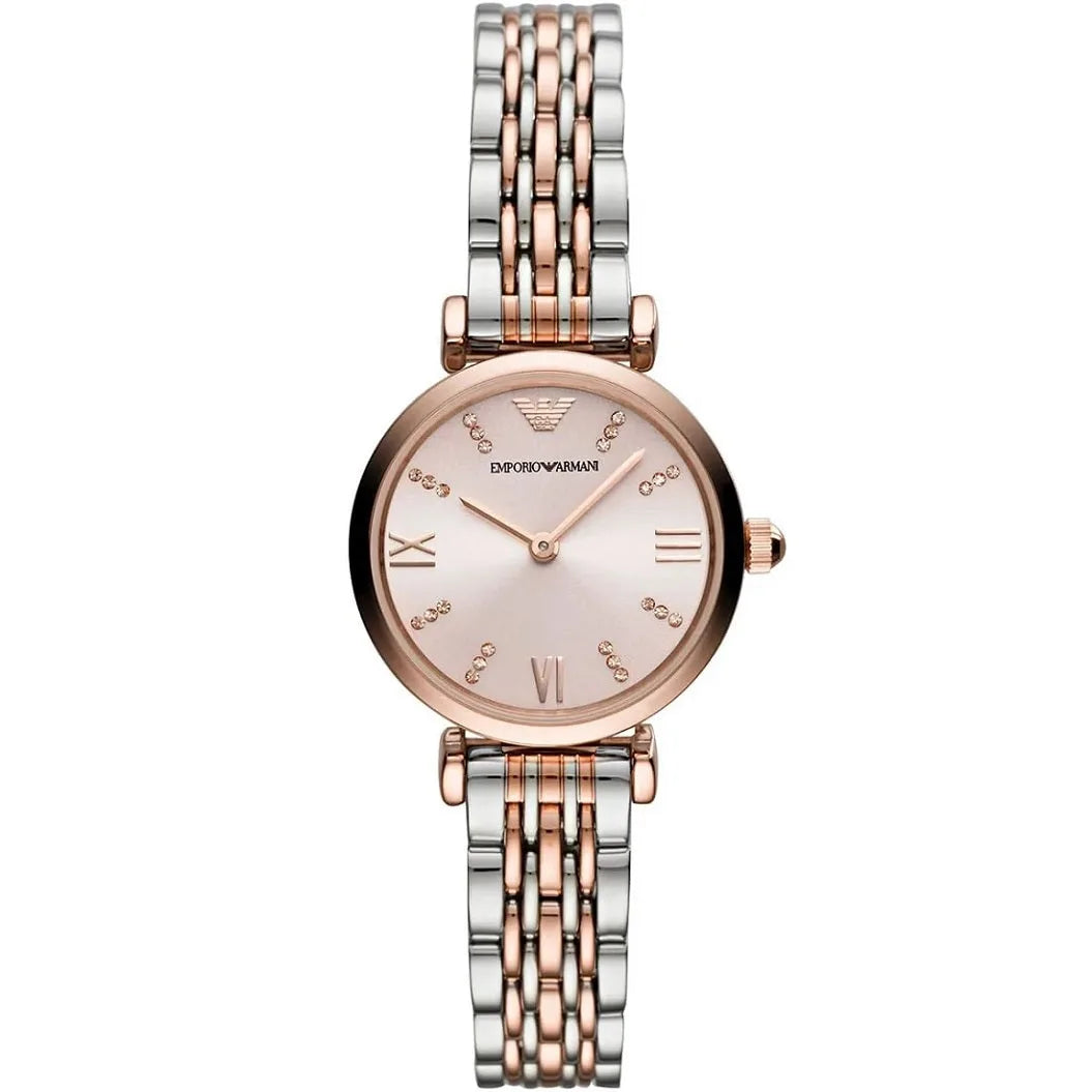 Emporio Armani AR11223 Gianni T-Bar Women's Two-Tone Watch - SJR London Timepiece
