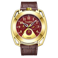 Limited Edition Swan & Edgar Hand Assembled Crusader Automatic Brown - SJR London Timepiece