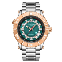 Limited Edition Swan & Edgar Hand Assembled Geometric Racer Automatic Two Tone Steel - SJR London Timepiece
