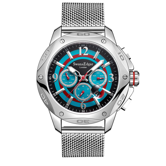 Limited Edition Swan & Edgar Hand Assembled Sports Target Automatic Steel - SJR London Timepiece