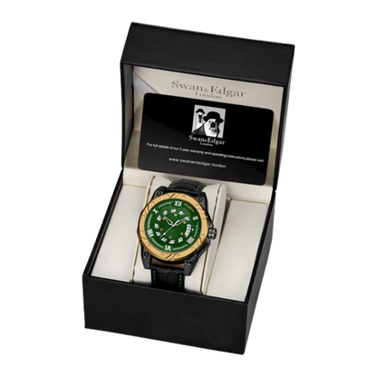 Limited Edition Swan & Edgar Hand Assembled Engineer Automatic Green - SJR London Timepiece