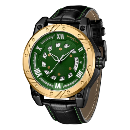 Limited Edition Swan & Edgar Hand Assembled Engineer Automatic Green - SJR London Timepiece