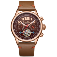 Limited Edition Swan & Edgar Hand Assembled Hasten Automatic Rose Brown - SJR London Timepiece