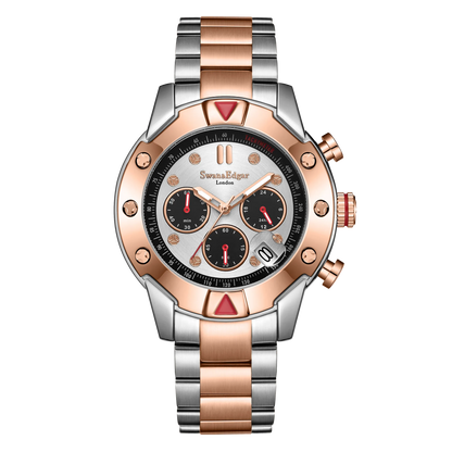 Limited Edition Swan & Edgar Hand Assembled Mechanical Quartz Hybrid Two Tone - SJR London Timepiece