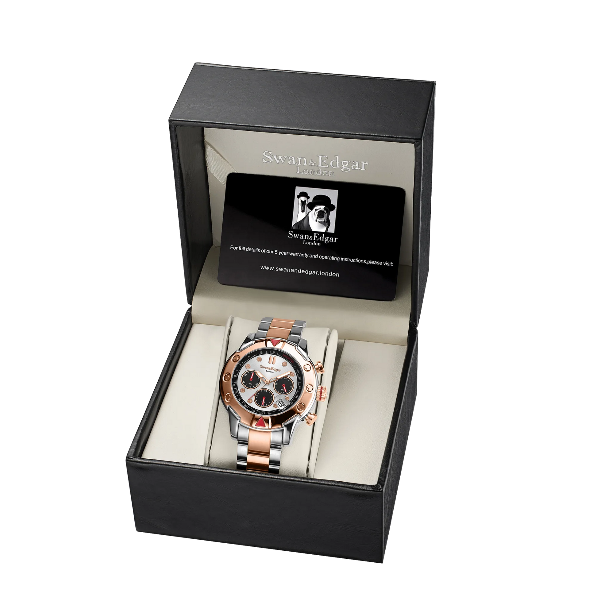 Limited Edition Swan & Edgar Hand Assembled Mechanical Quartz Hybrid Two Tone - SJR London Timepiece
