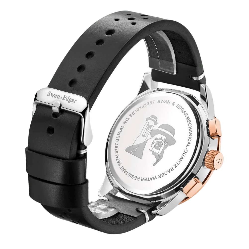 Limited Edition Swan & Edgar Hand Assembled Mechanical Quartz Racer Steel - SJR London Timepiece