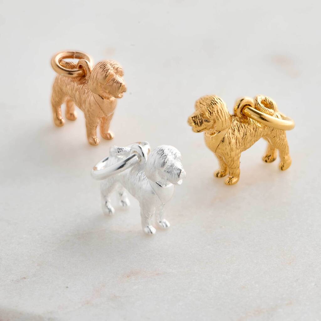Cockapoo Silver Dog Charm Scarlett Jewellery