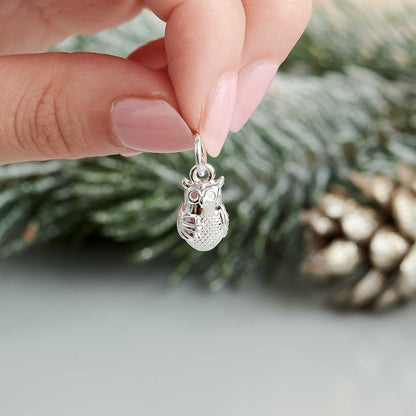 Owl Personalised Silver Charm Scarlett Jewellery