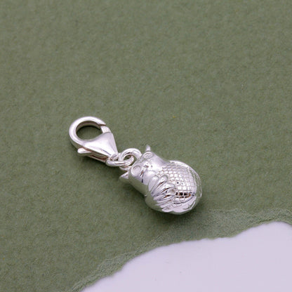 Owl Personalised Silver Charm Scarlett Jewellery
