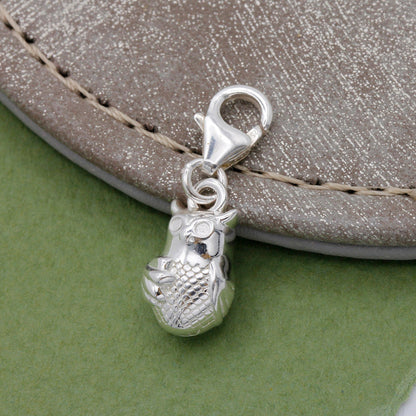Owl Personalised Silver Charm Scarlett Jewellery