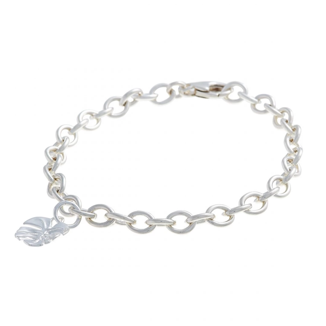 Monstera Palm Leaf Silver Charm Scarlett Jewellery