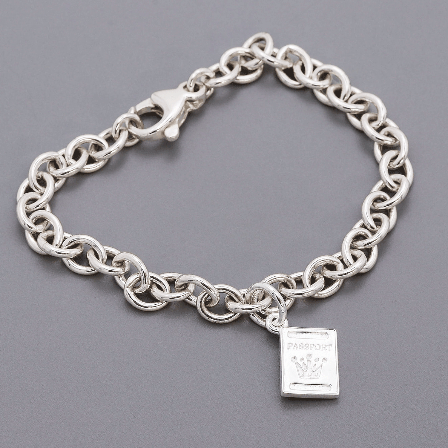Passport Personalised Silver Charm Scarlett Jewellery