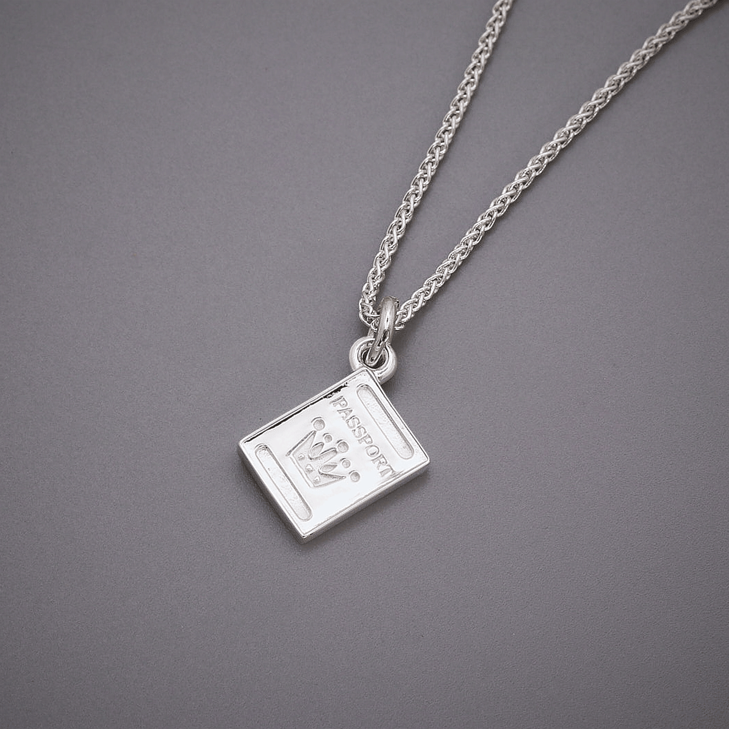Passport Personalised Silver Charm Scarlett Jewellery