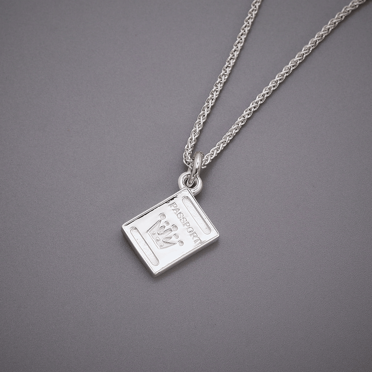 Passport Personalised Silver Charm Scarlett Jewellery