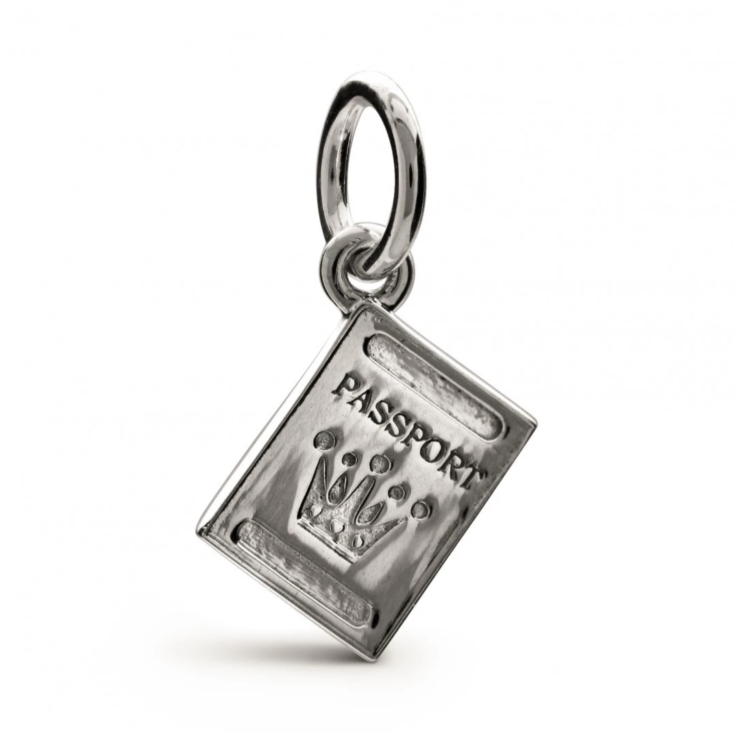 Passport Personalised Silver Charm Scarlett Jewellery