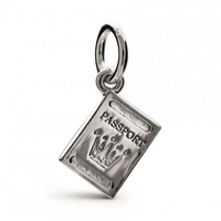 Passport Personalised Silver Charm Scarlett Jewellery