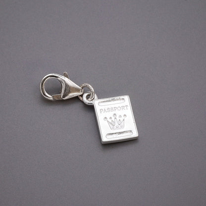 Passport Personalised Silver Charm Scarlett Jewellery