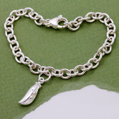 Two Peas In A Pod Silver Charm