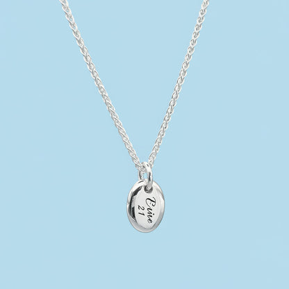 Pebble Personalised Silver Charm Scarlett Jewellery