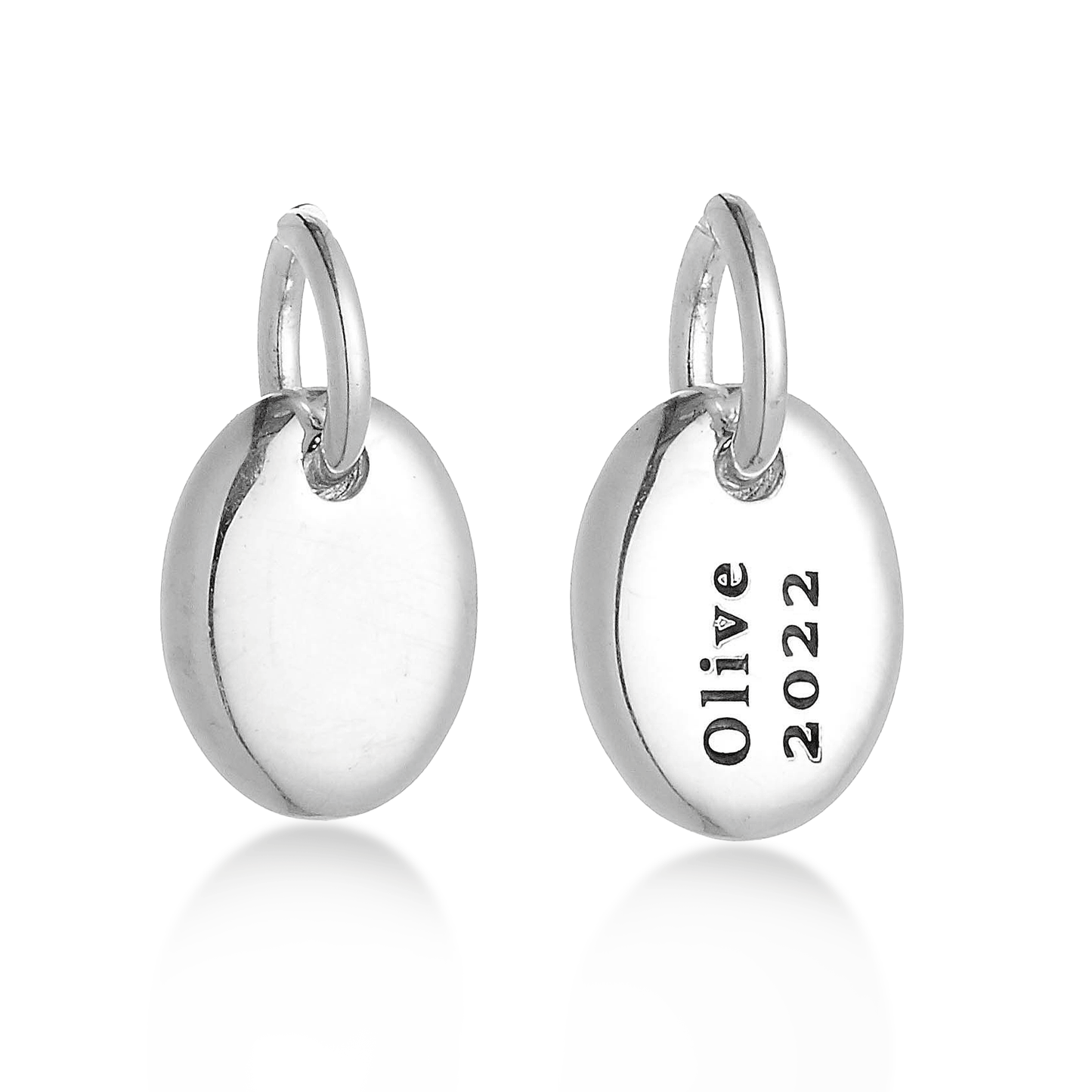 Pebble Personalised Silver Charm Scarlett Jewellery