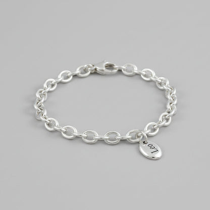 Pebble Personalised Silver Charm Scarlett Jewellery
