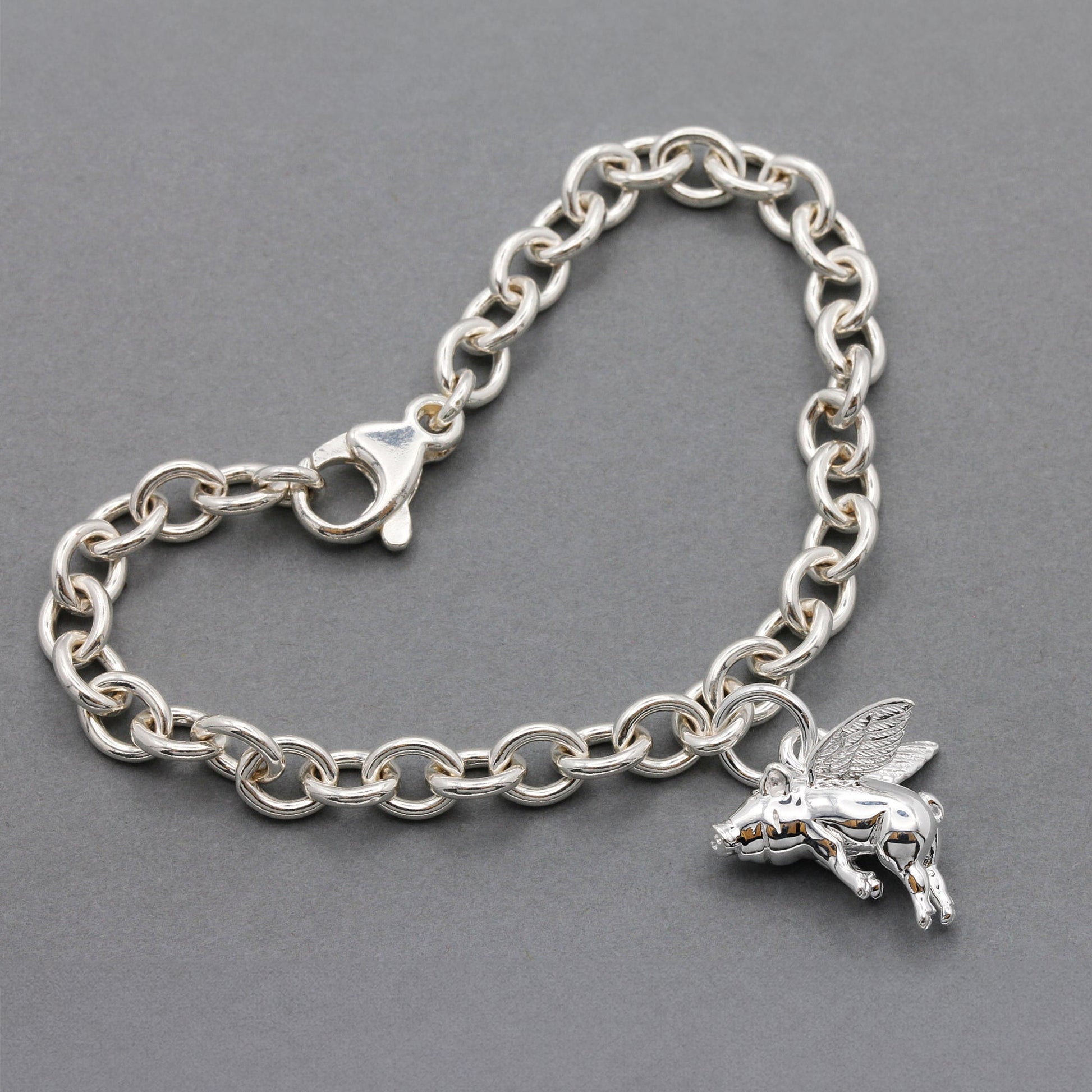 Pigs Might Fly Silver Charm Scarlett Jewellery