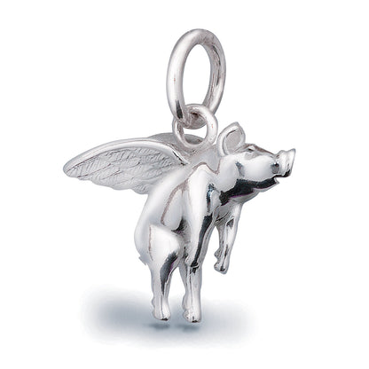 Pigs Might Fly Silver Charm Scarlett Jewellery