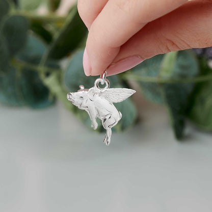 Pigs Might Fly Silver Charm Scarlett Jewellery