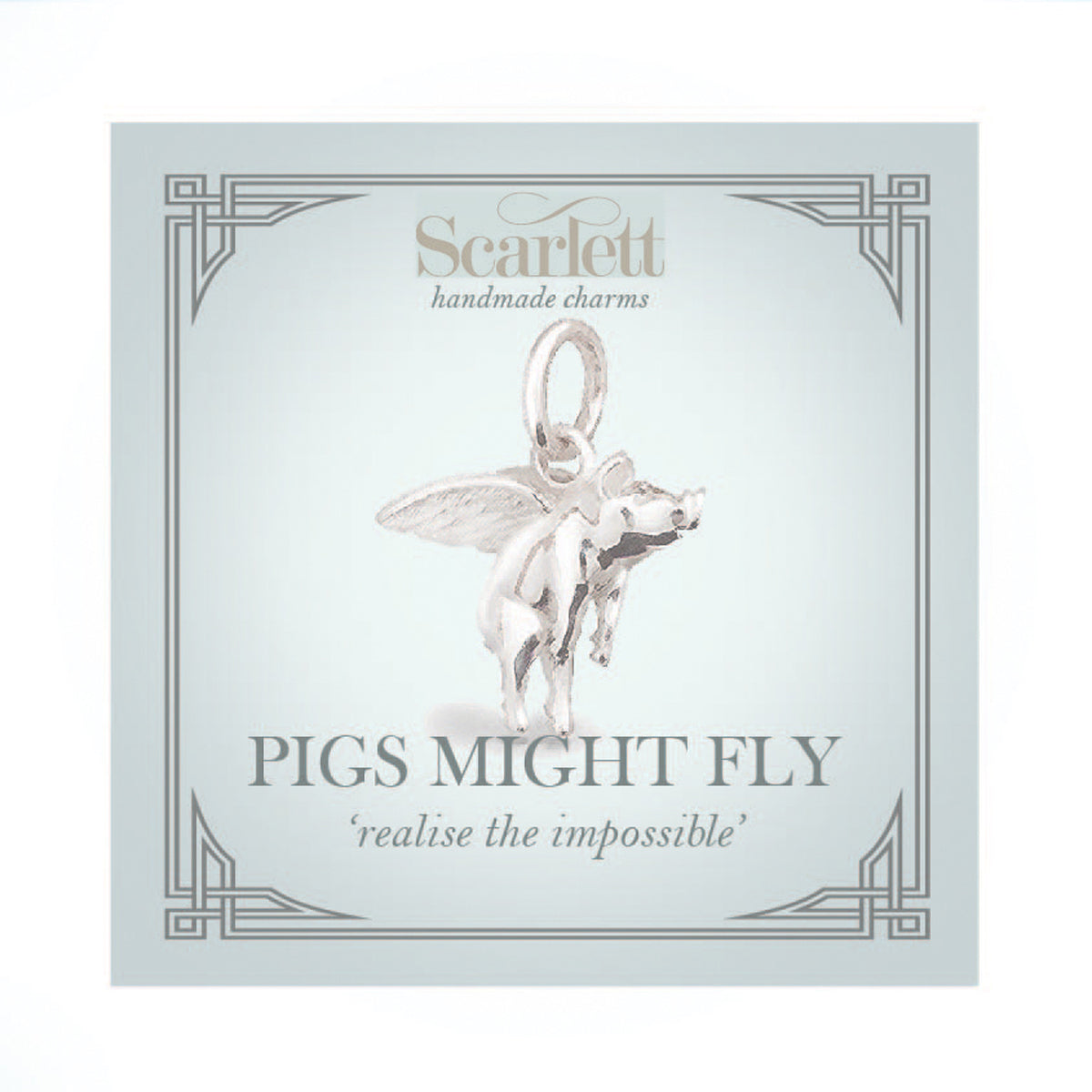 Pigs Might Fly Silver Charm Scarlett Jewellery