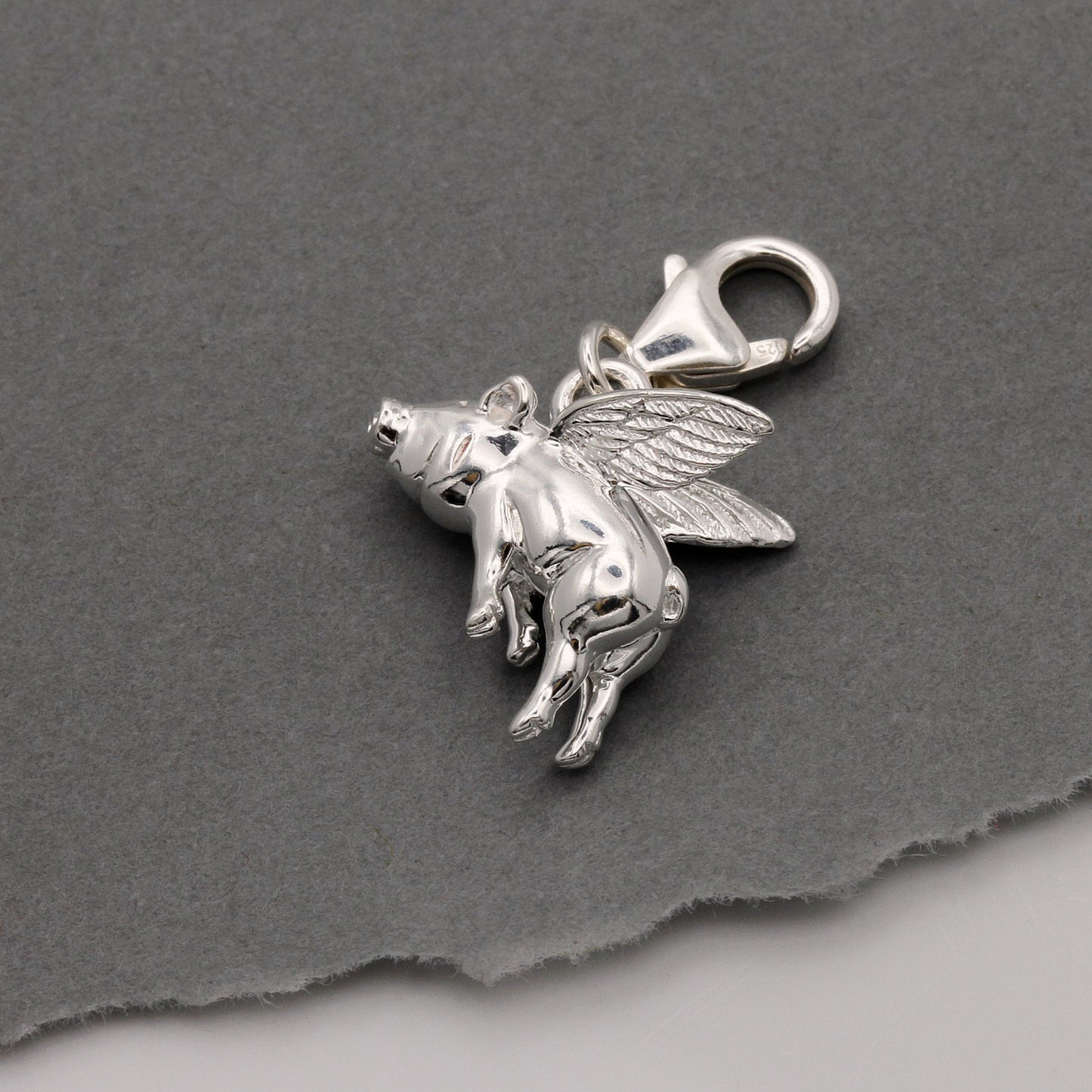 Pigs Might Fly Silver Charm Scarlett Jewellery