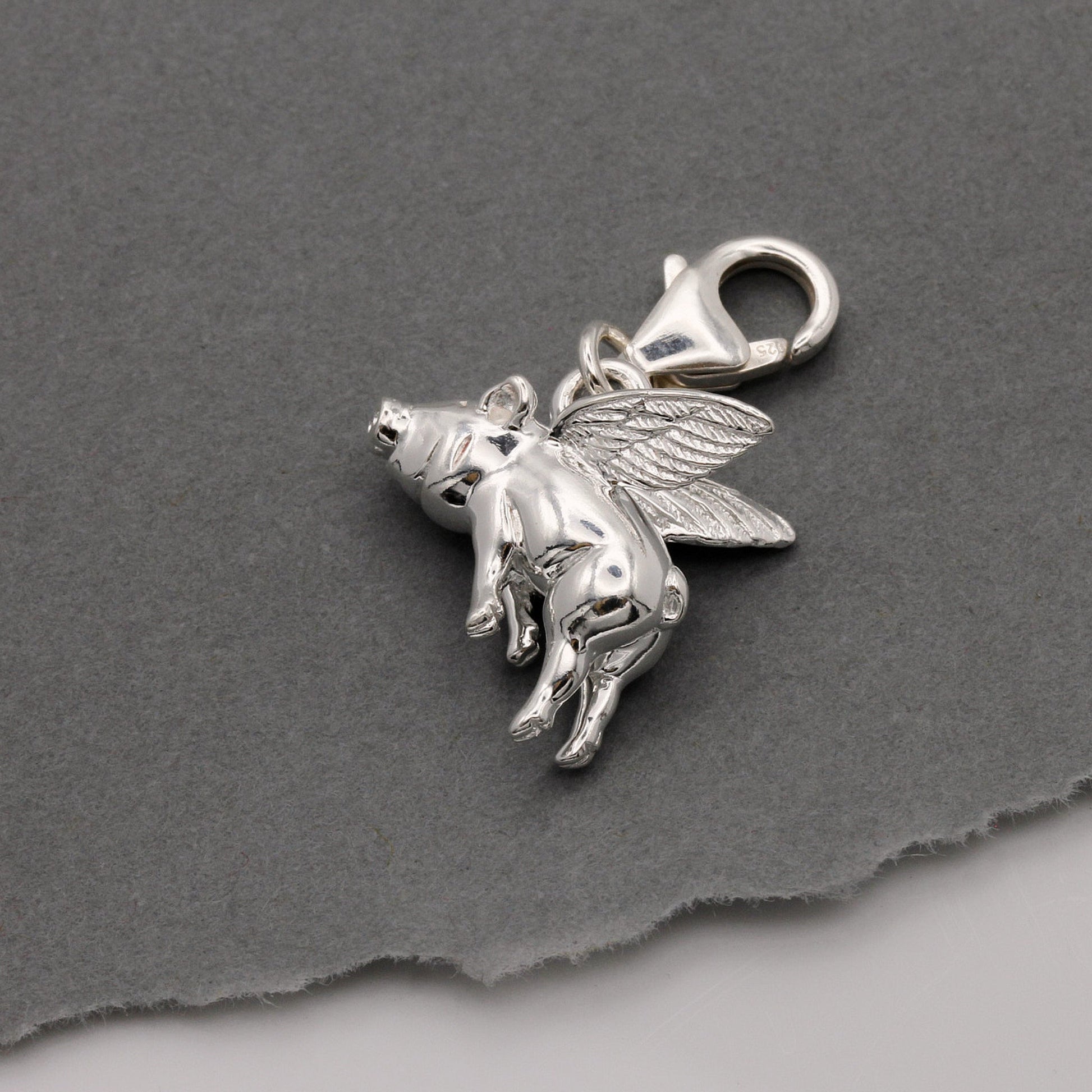 Pigs Might Fly Silver Charm Scarlett Jewellery