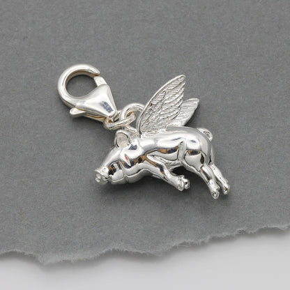 Pigs Might Fly Silver Charm Scarlett Jewellery