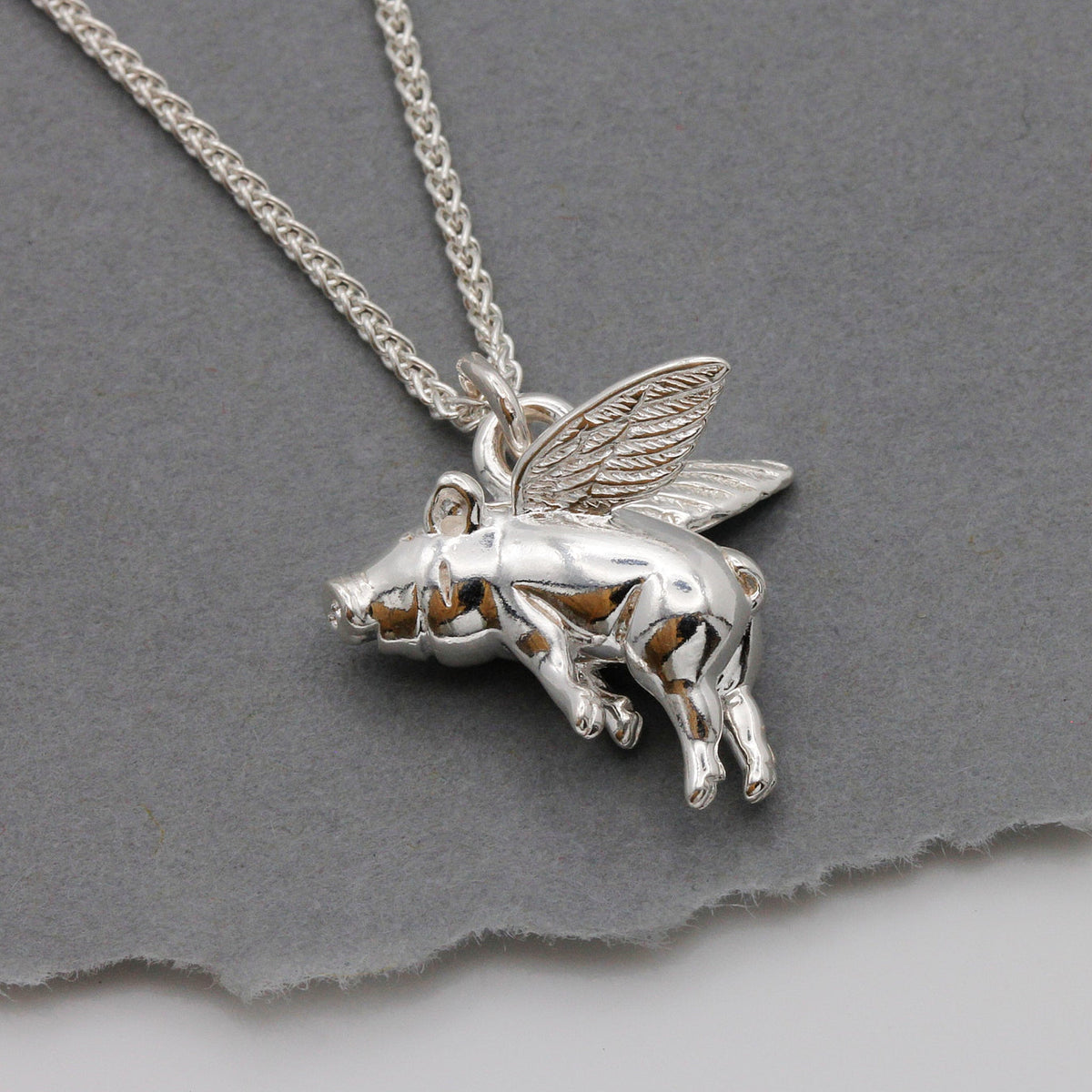 Pigs Might Fly Silver Charm Scarlett Jewellery