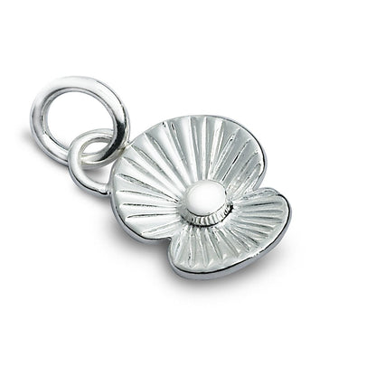 Poppy Flower Personalised Silver Charm Scarlett Jewellery