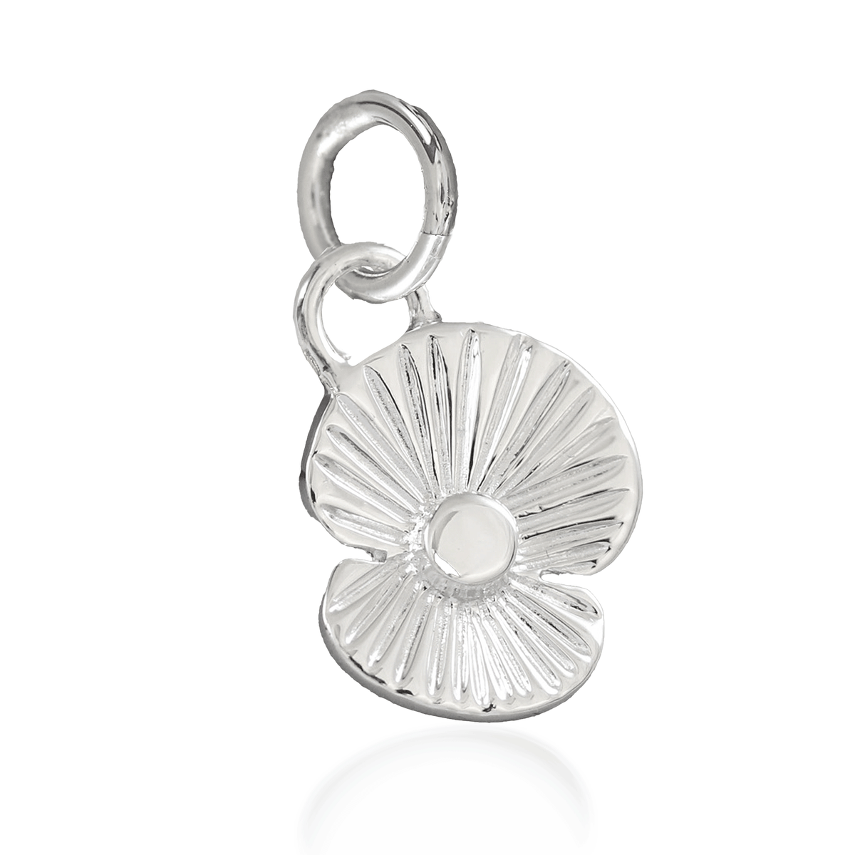 Poppy Flower Personalised Silver Charm Scarlett Jewellery