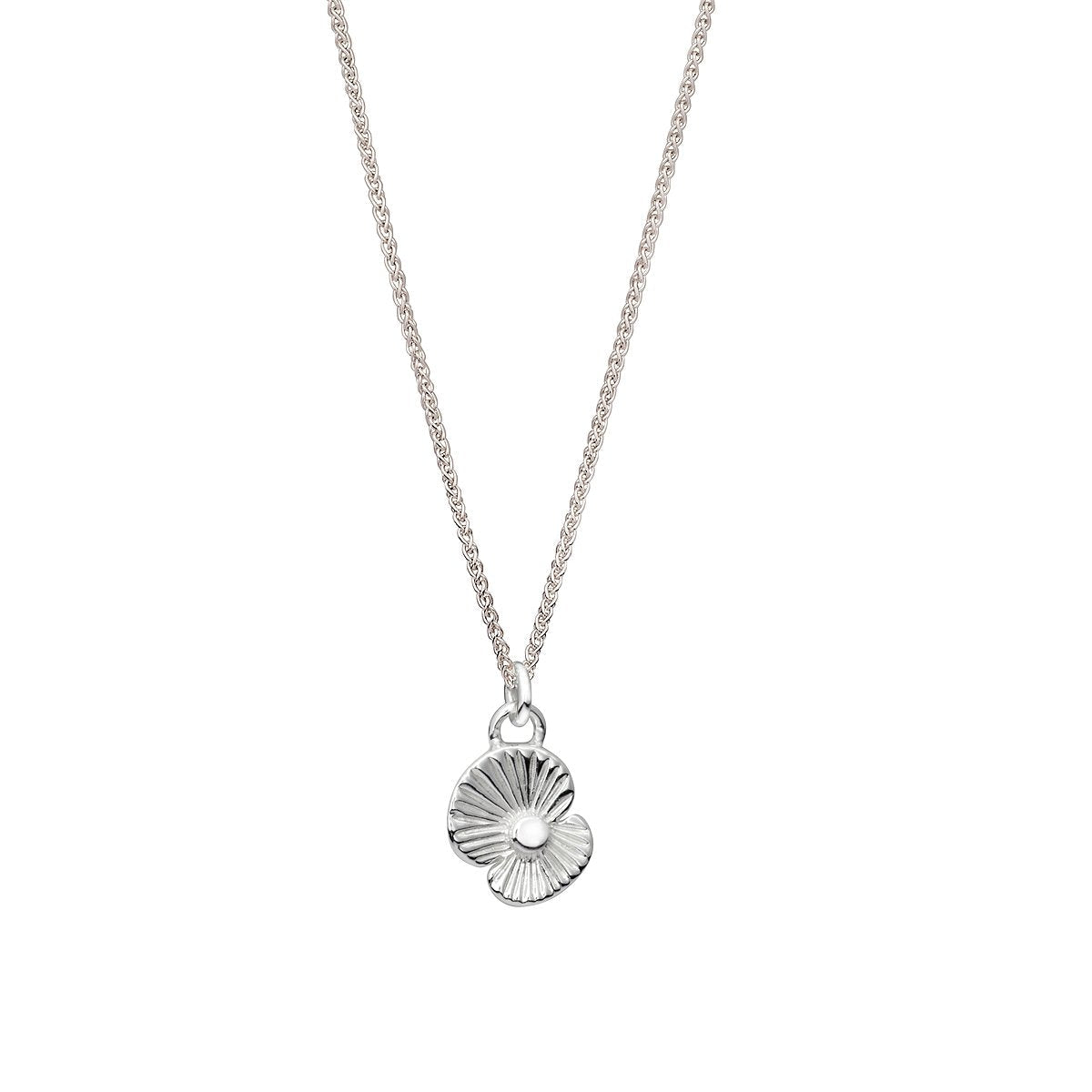 Poppy Flower Personalised Silver Charm Scarlett Jewellery
