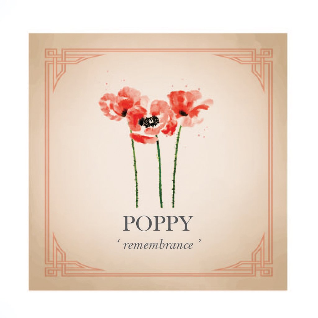 Poppy Flower Personalised Silver Charm Scarlett Jewellery