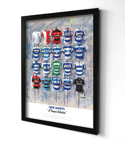QPR FC Shirts - A2 Signed Limited Edition Prints