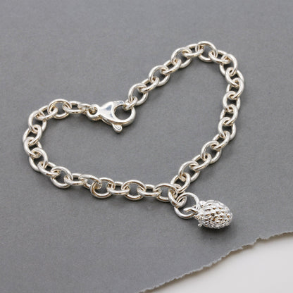 Raspberry Silver Charm Scarlett Jewellery