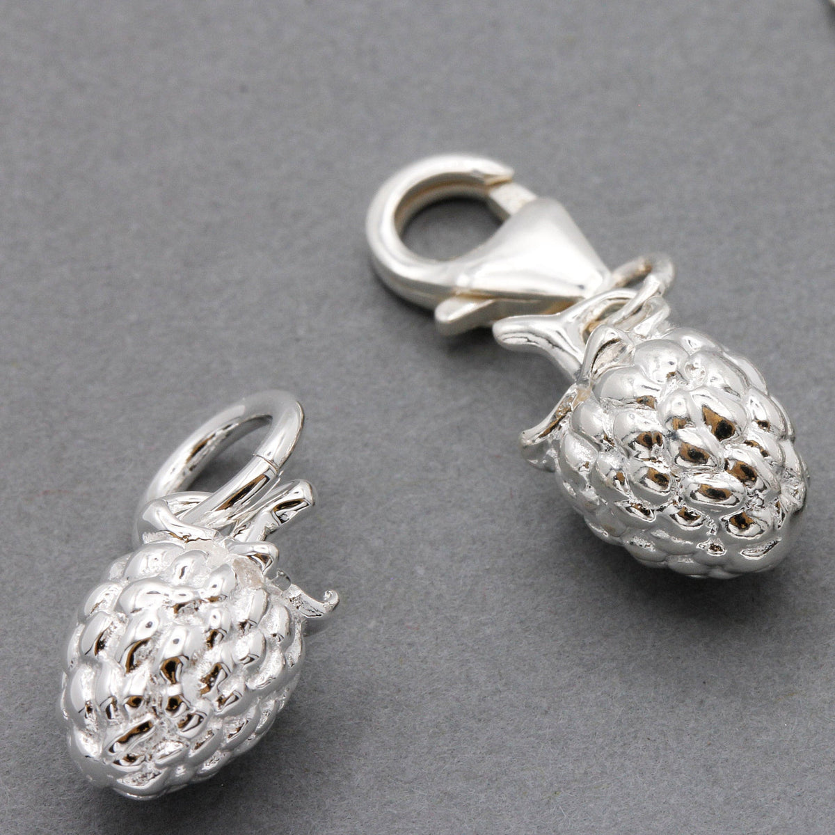 Raspberry Silver Charm Scarlett Jewellery