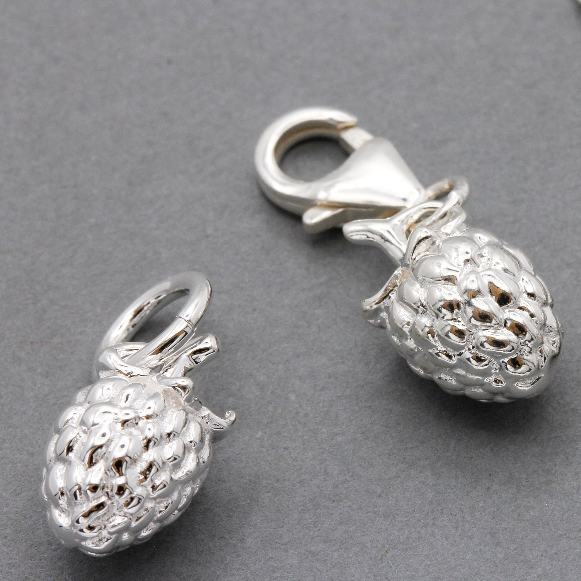 Raspberry Silver Charm Scarlett Jewellery