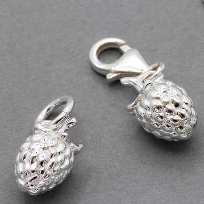 Raspberry Silver Charm Scarlett Jewellery