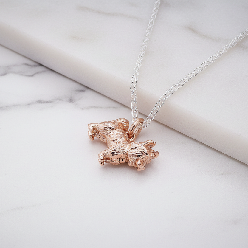 Yorkshire Terrier Silver Dog Charm Scarlett Jewellery