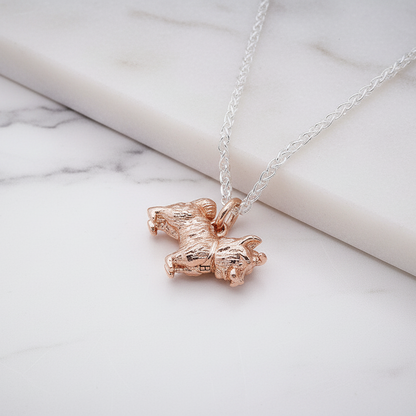 Yorkshire Terrier Silver Dog Charm Scarlett Jewellery