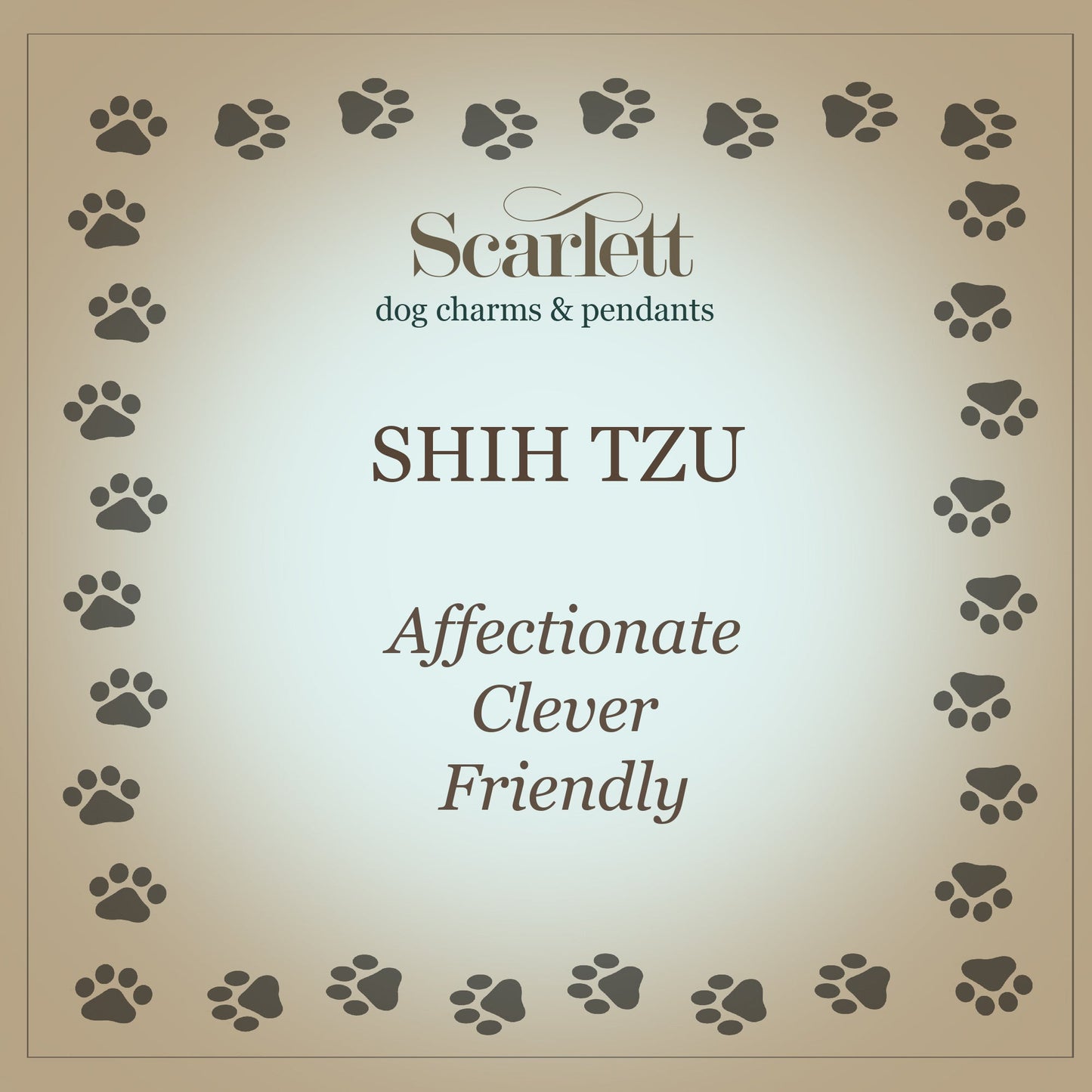 Shih Tzu Silver Dog Charm Bracelet Scarlett Jewellery