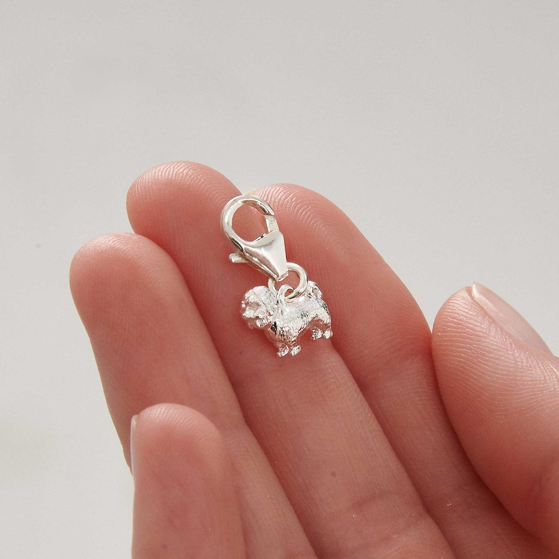 Shih Tzu Silver Dog Charm Scarlett Jewellery