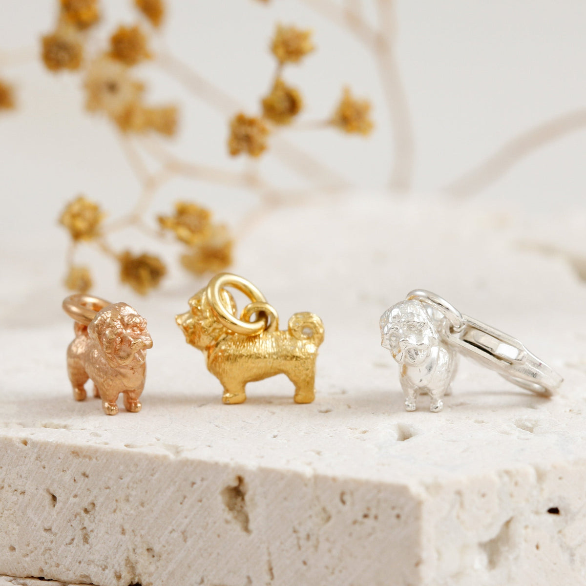Shih Tzu Silver Dog Charm Scarlett Jewellery