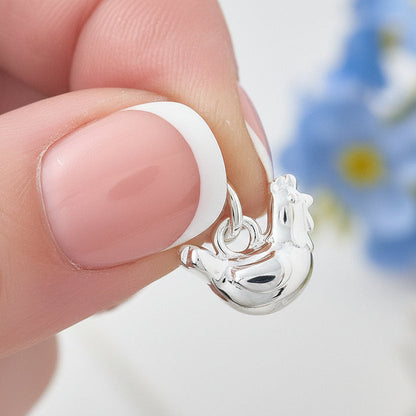 Chicken Silver Charm Scarlett Jewellery