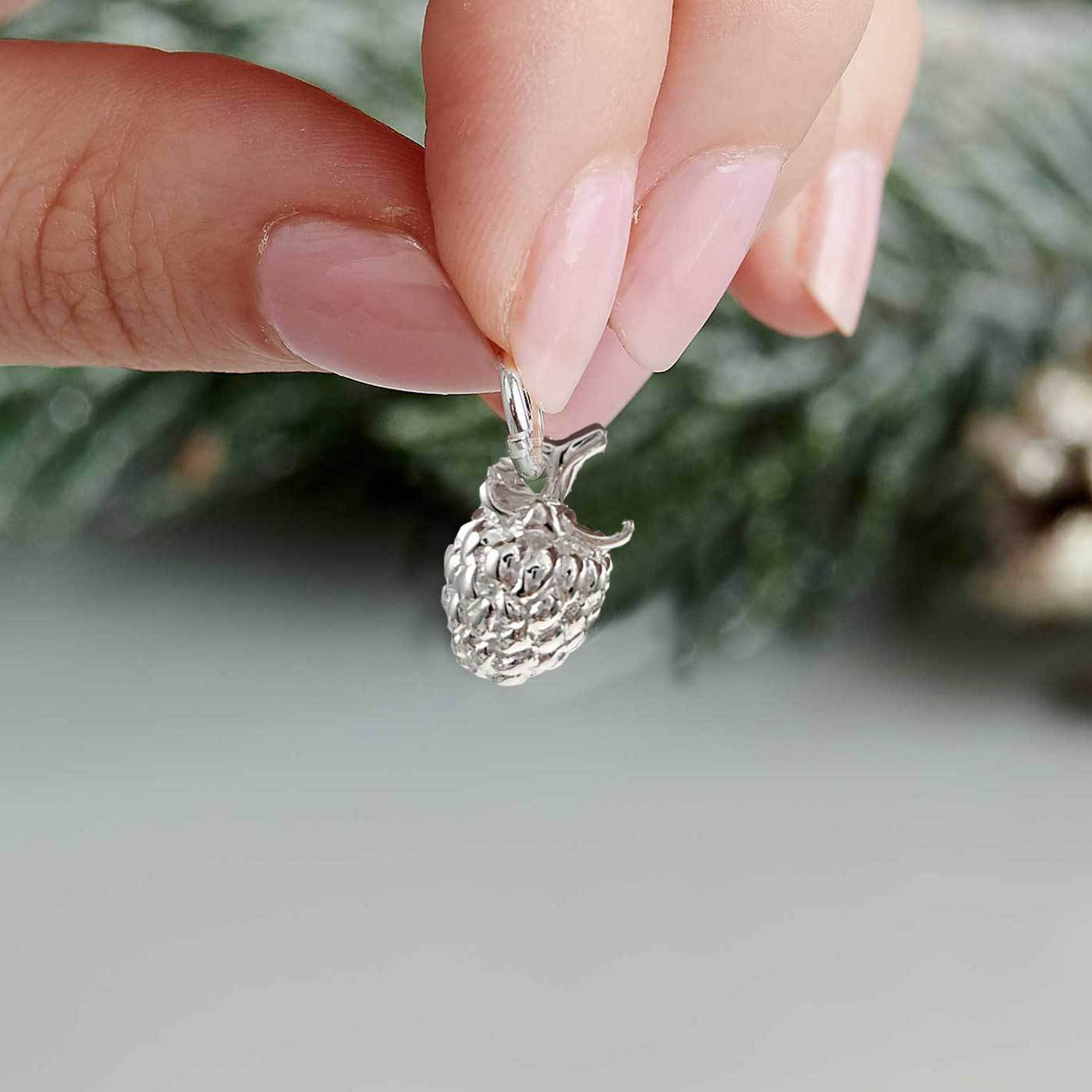 Raspberry Silver Charm Scarlett Jewellery