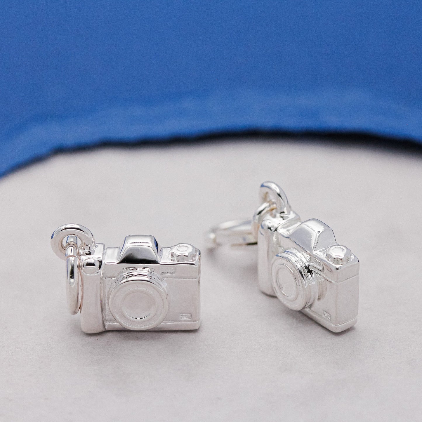 Vintage Camera Personalised Silver Charm Scarlett Jewellery